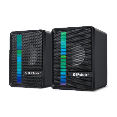 BOCINA ALAMBRICA - STEREO, USB + 3.5 MM, C/CONTROL DE VOLUMEN, ANTIDESLIZANTE, DE ESCRITORIO, P/PC/LAPTOP, NEGRO BROBOTIX 963920 BOCINA ALAMBRICA - STEREO, USB + 3.5 MM, C/CONTROL DE VOLUMEN, ANTIDESLIZANTE, DE ESCRITORIO, P/PC/LAPTOP, NEGRO BROBOTIX 963920